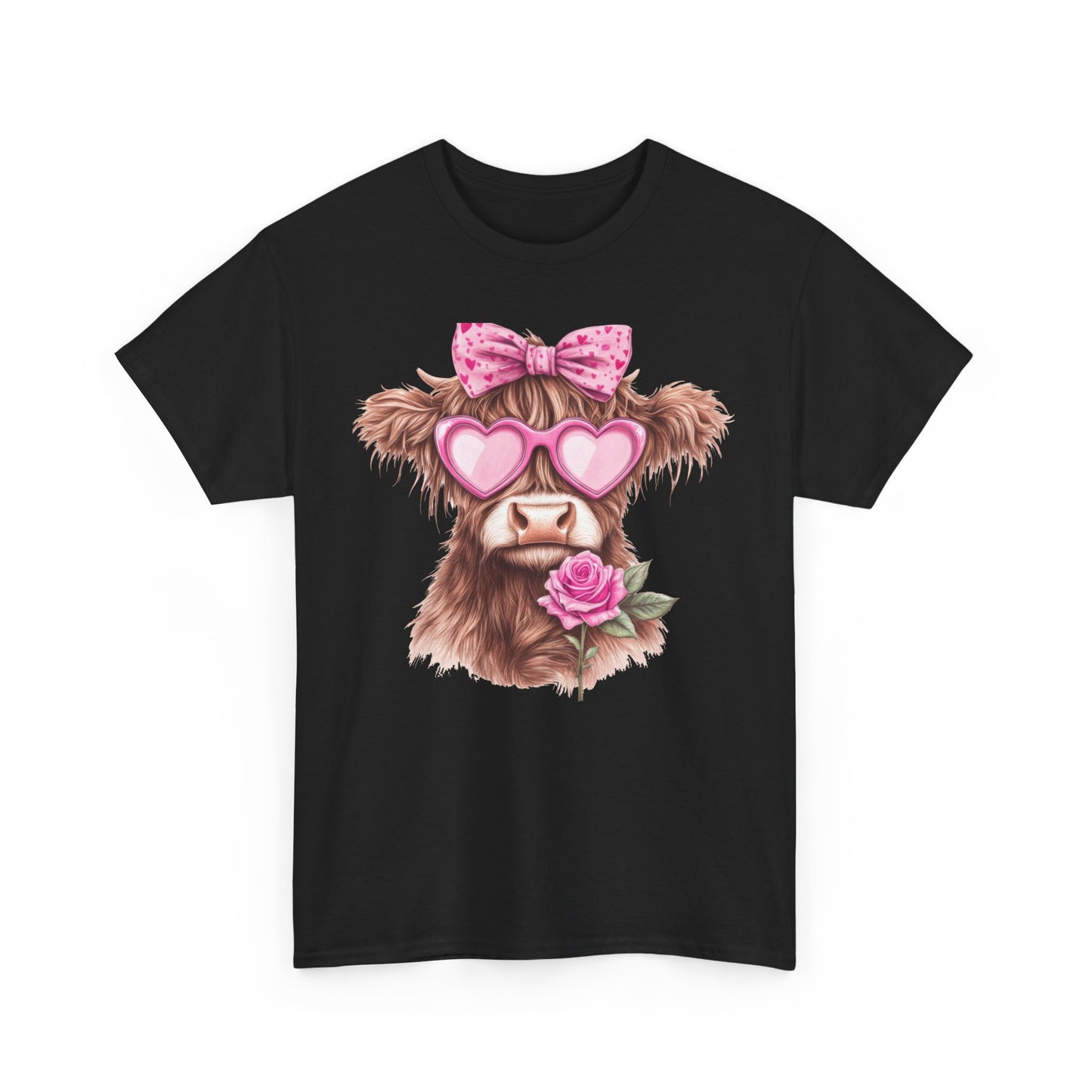 Charming Highland Cow Tee - Kim’s Signature Beauty & Accessories    