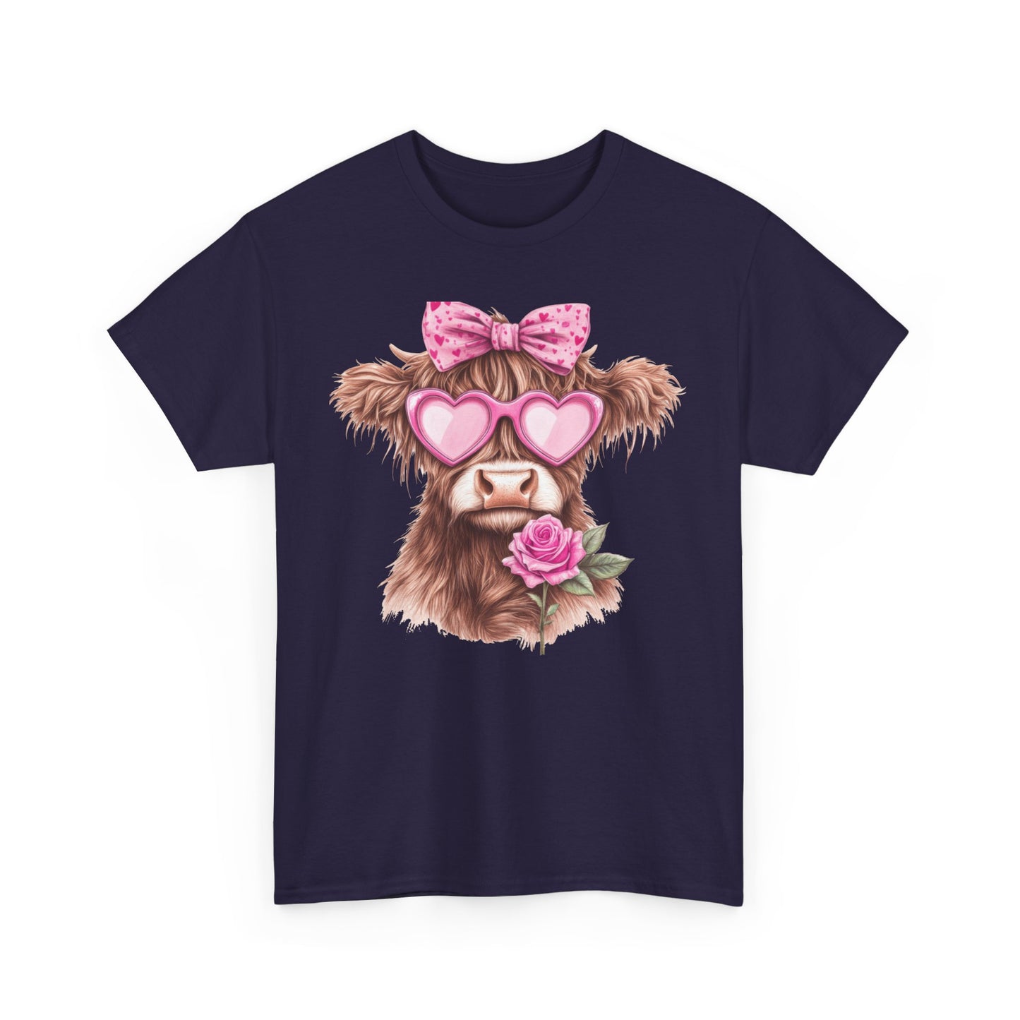 Charming Highland Cow Tee - Kim’s Signature Beauty & Accessories    