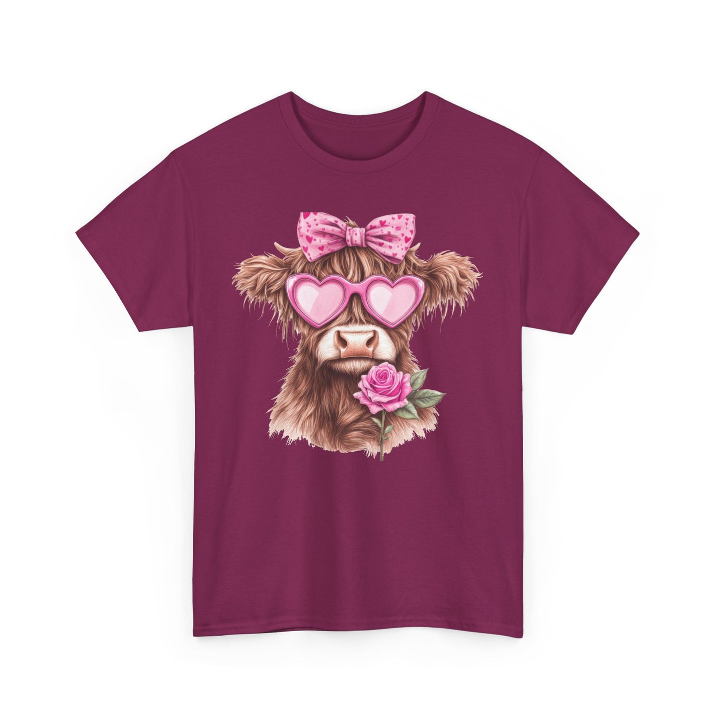Charming Highland Cow Tee - Kim’s Signature Beauty & Accessories    