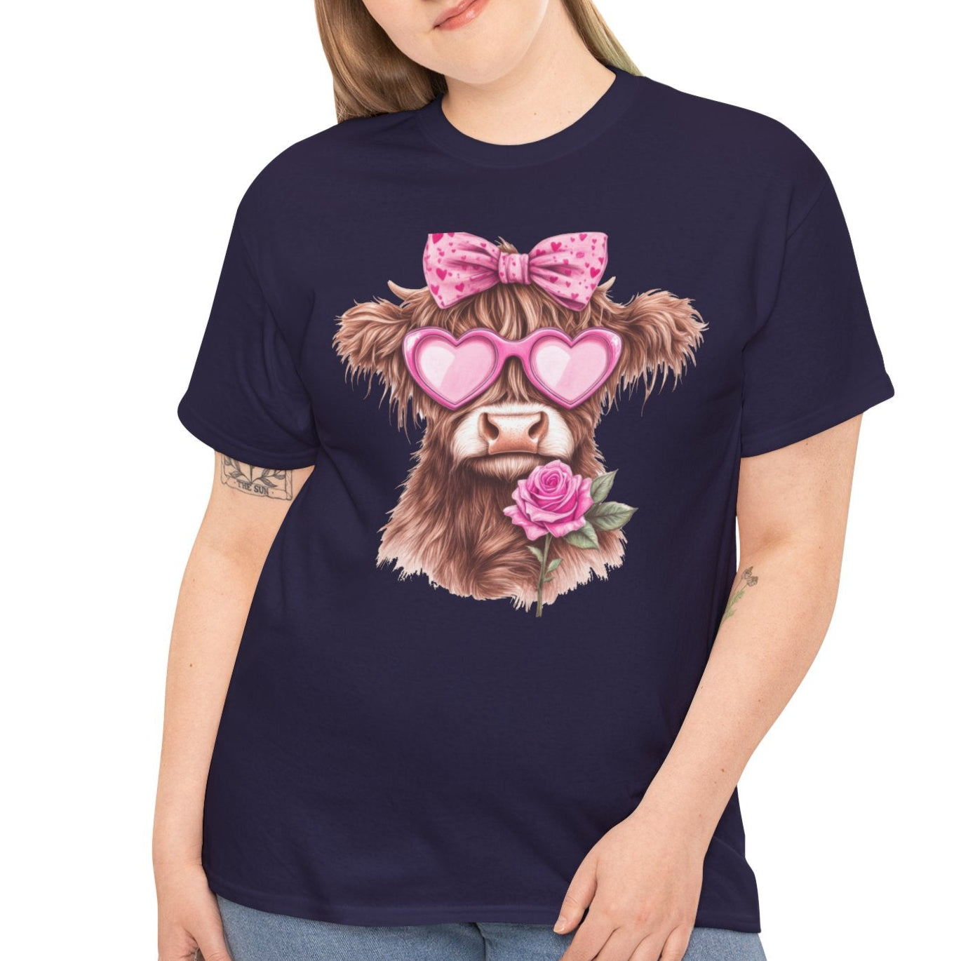 Charming Highland Cow Tee - Kim’s Signature Beauty & Accessories    