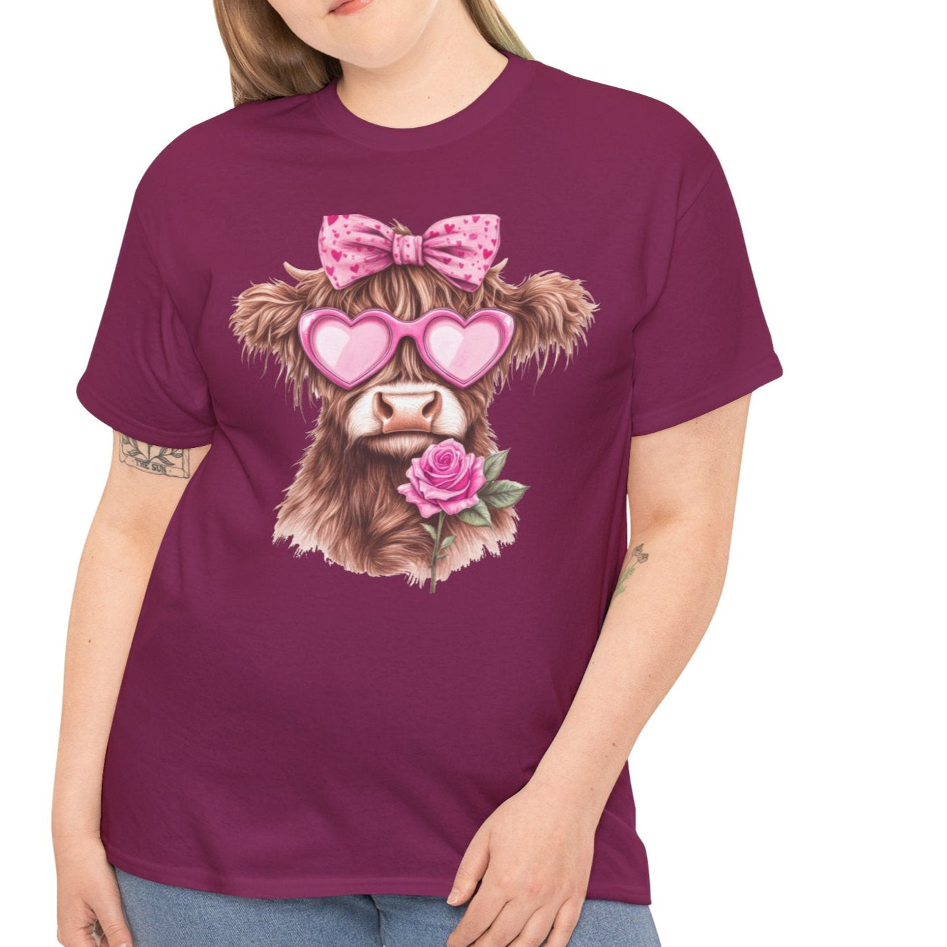 Charming Highland Cow Tee - Kim’s Signature Beauty & Accessories    