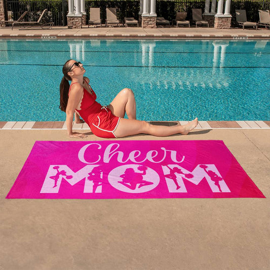 Cheer Mom Beach Towel - Kim’s Signature Beauty & Accessories    