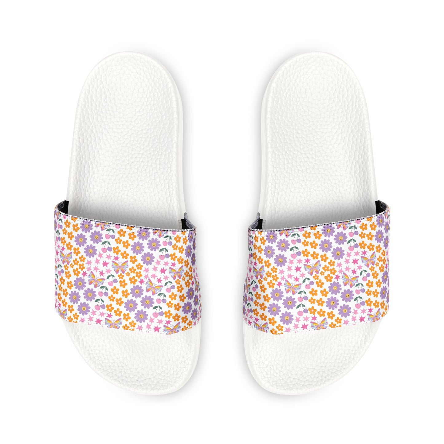 Cheerful Floral Youth Sandals - Removable Straps for Summer Fun - Kim’s Signature Beauty & Accessories    