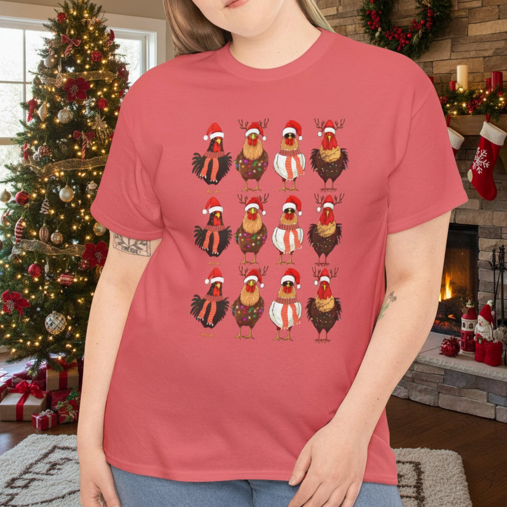 Chicken Christmas Tee - Kim’s Signature Beauty & Accessories    