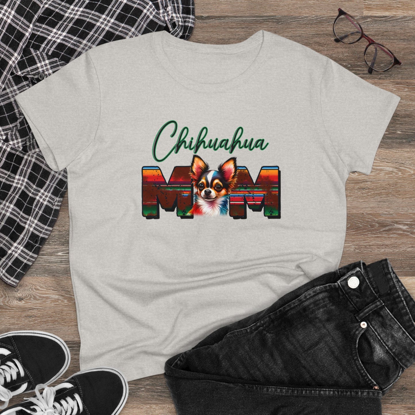 Chihuahua Mom Cotton Tee - Kim’s Signature Beauty & Accessories    