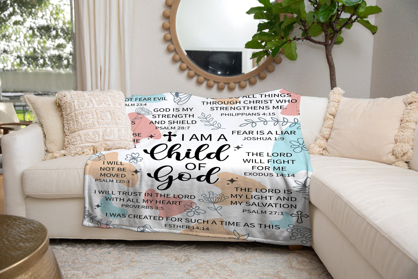 Child of God Bible Verse Blanket - Kim’s Signature Beauty & Accessories    