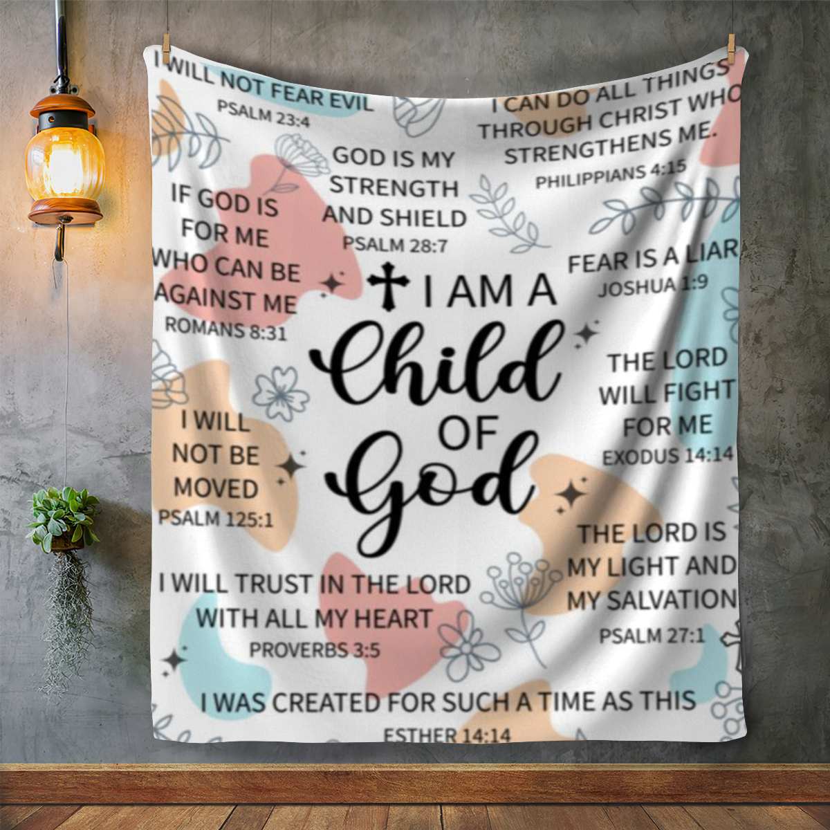 Child of God Bible Verse Blanket - Kim’s Signature Beauty & Accessories    