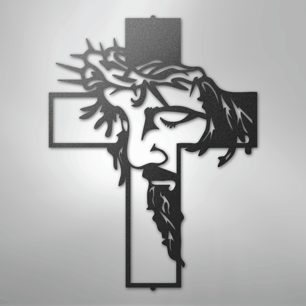 Christ Cross - Steel Sign - Kim’s Signature Beauty & Accessories