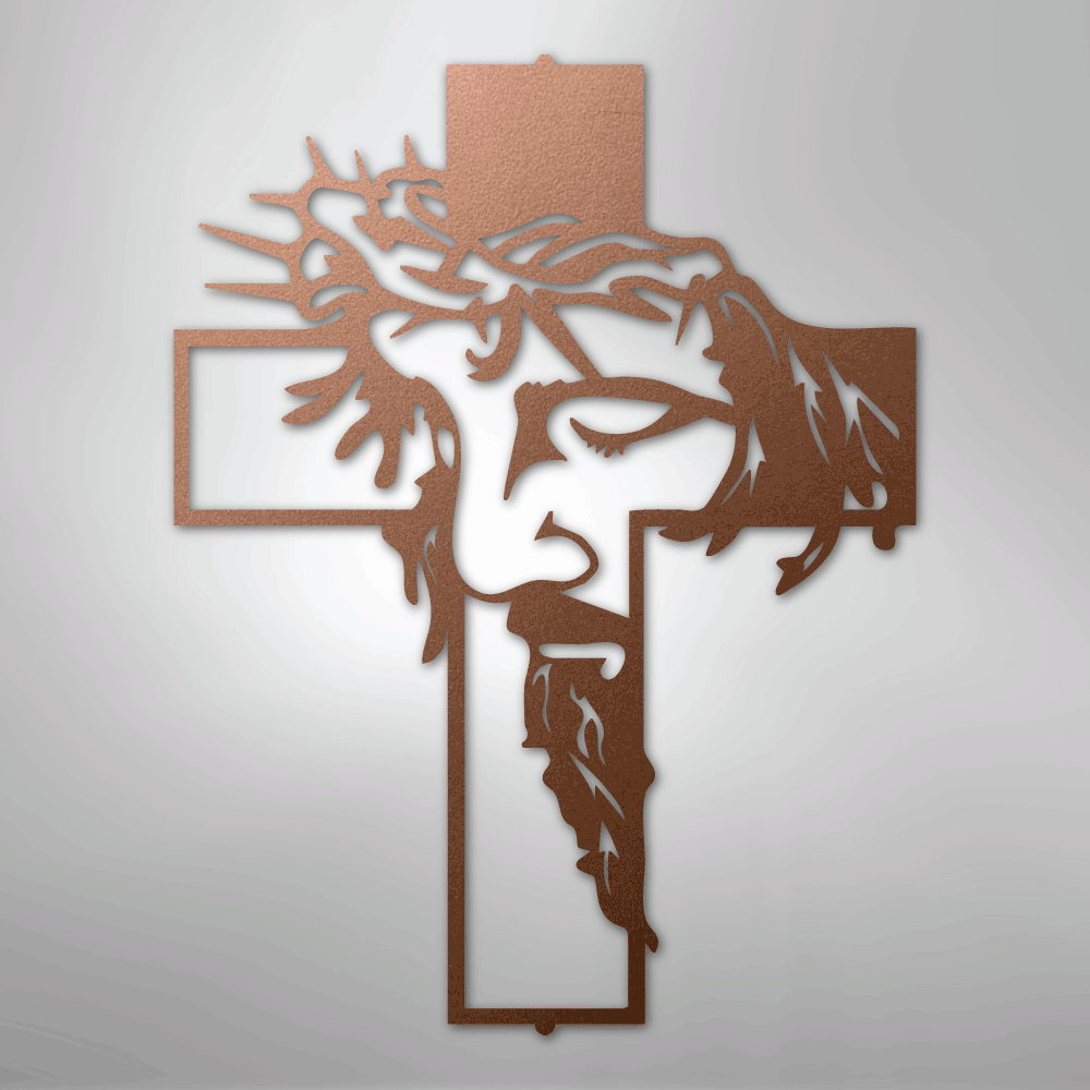 Christ Cross - Steel Sign - Kim’s Signature Beauty & Accessories