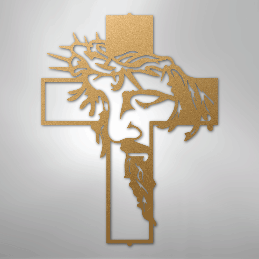 Christ Cross - Steel Sign - Kim’s Signature Beauty & Accessories