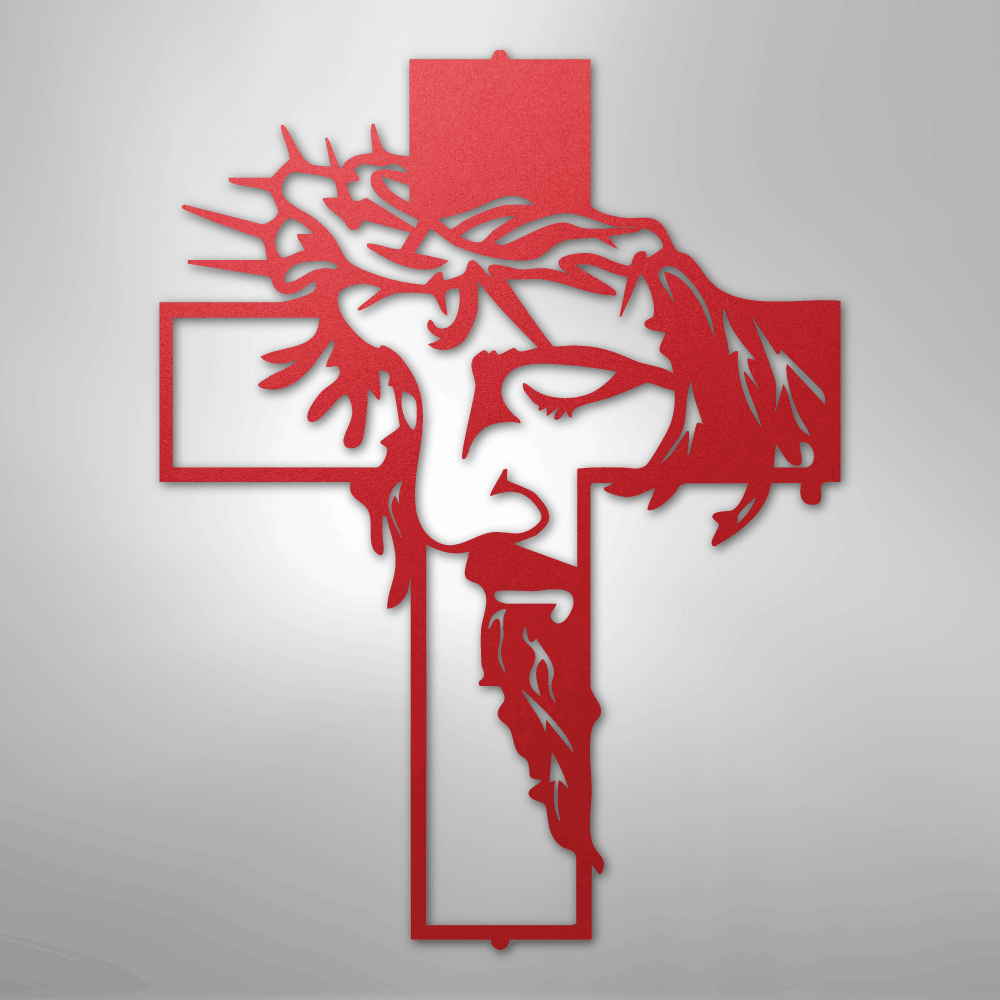 Christ Cross - Steel Sign - Kim’s Signature Beauty & Accessories
