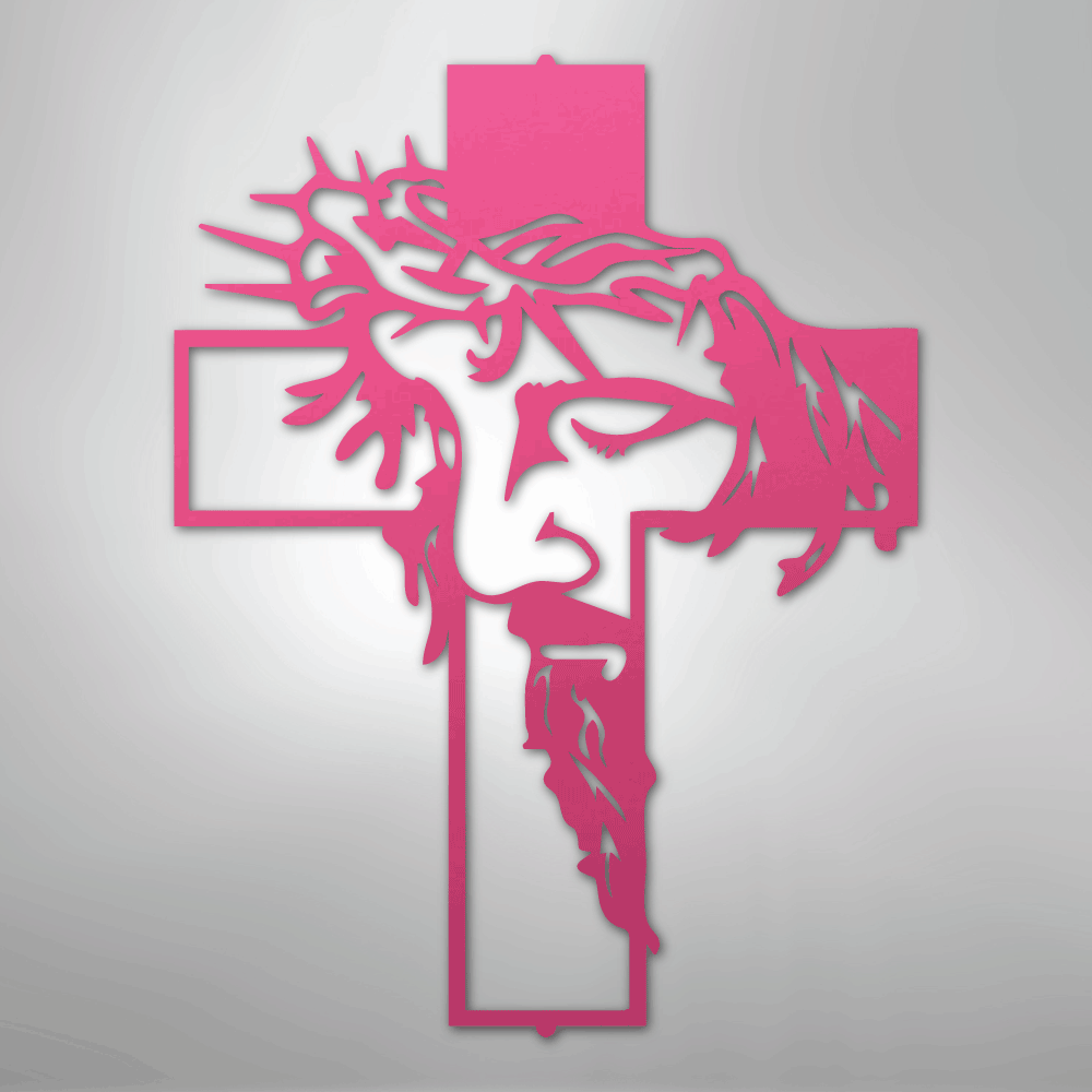 Christ Cross - Steel Sign - Kim’s Signature Beauty & Accessories