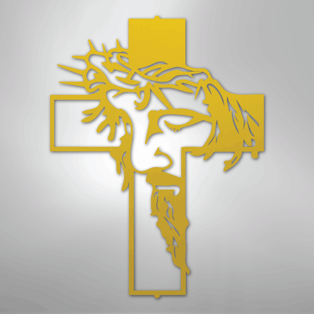 Christ Cross - Steel Sign - Kim’s Signature Beauty & Accessories