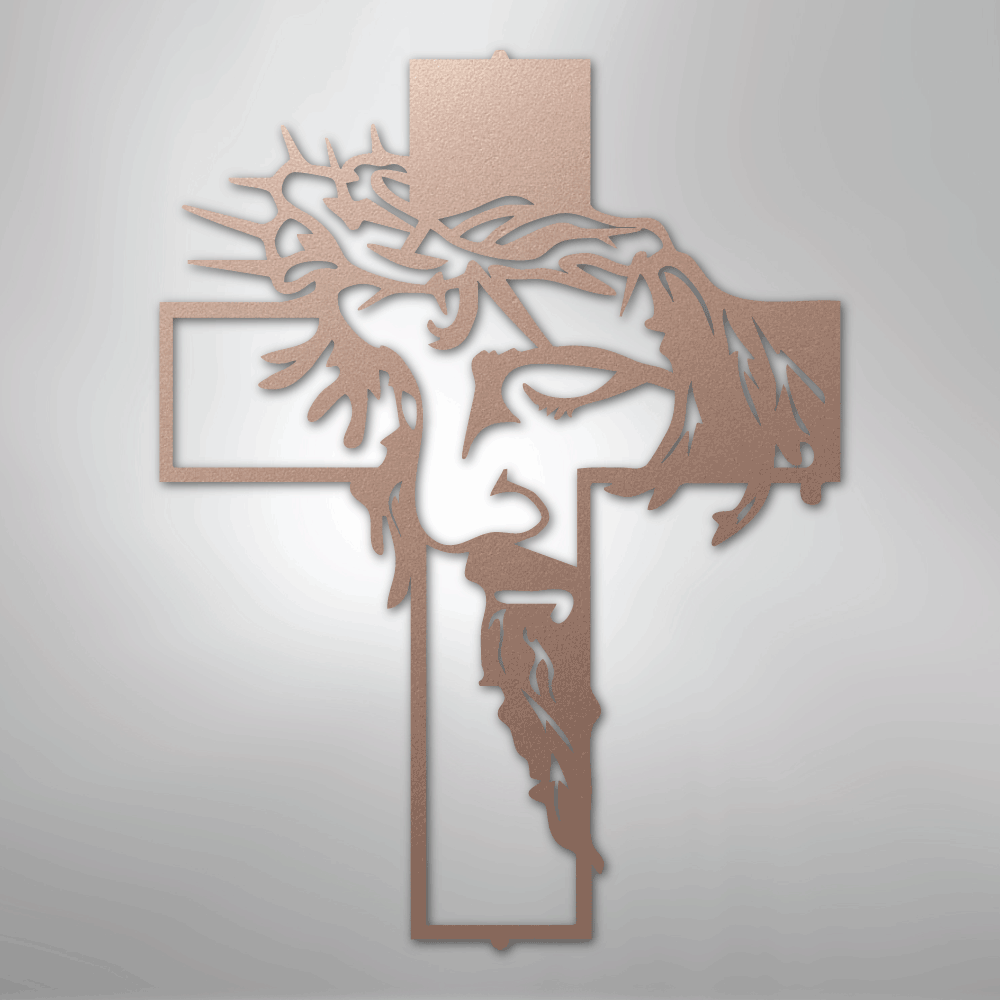 Christ Cross - Steel Sign - Kim’s Signature Beauty & Accessories