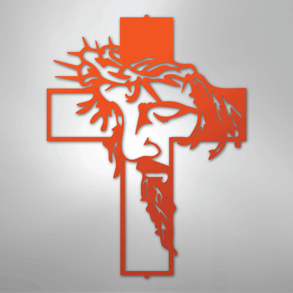 Christ Cross - Steel Sign - Kim’s Signature Beauty & Accessories