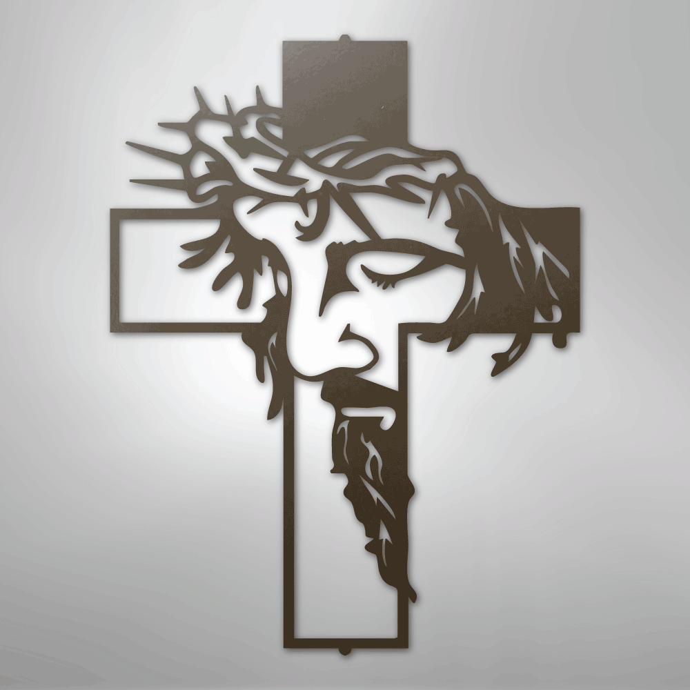 Christ Cross - Steel Sign - Kim’s Signature Beauty & Accessories