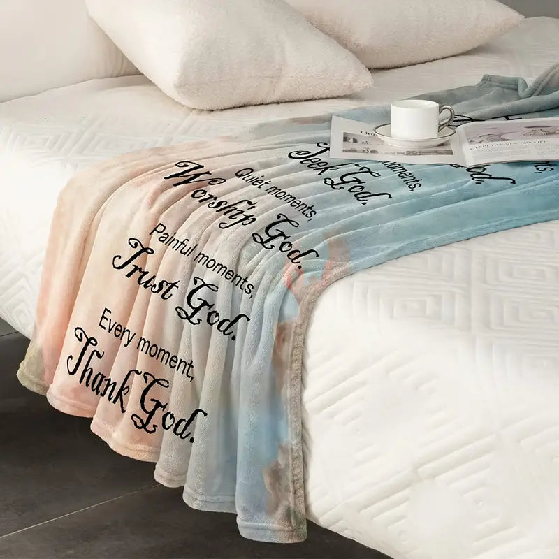Christian Bible Verse Blanket for Women - Soft Plush Throw - Kim’s Signature Beauty & Accessories