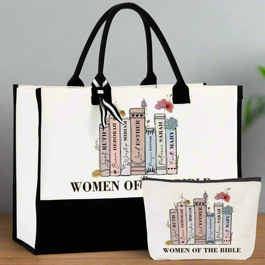 Christian Gift- Women of the Bible Tote Bag Set - Kim’s Signature Beauty & Accessories    