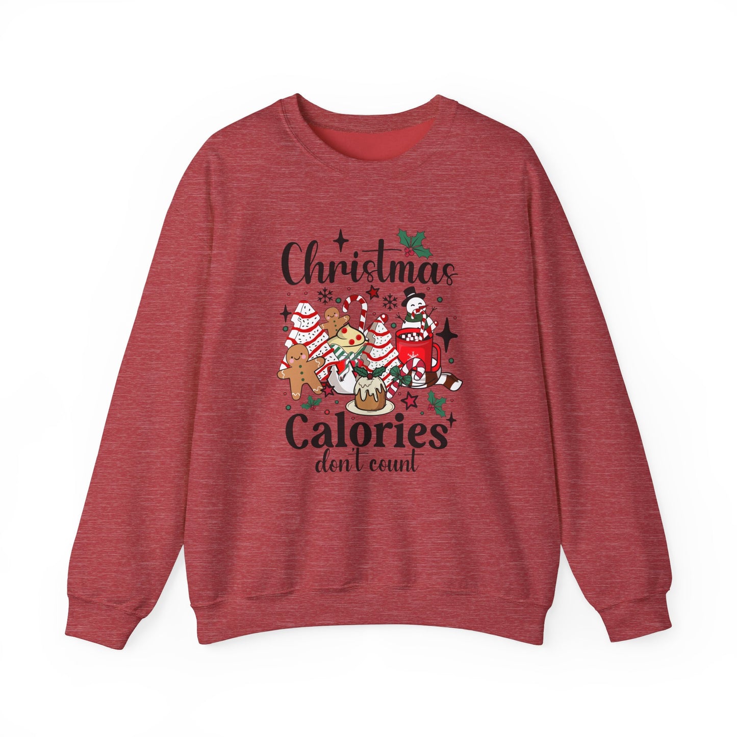 Christmas Calories Don't Count Sweatshirt - Kim’s Signature Beauty & Accessories    