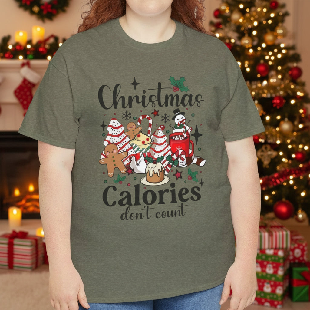 Christmas Calories Don't Count Tee - Kim’s Signature Beauty & Accessories    