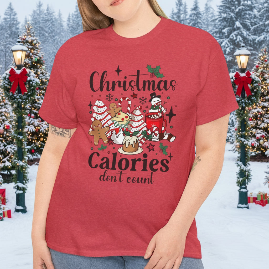 Christmas Calories Don't Count Tee - Kim’s Signature Beauty & Accessories    