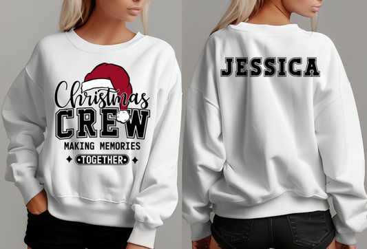 Christmas Crew (Personalize)Sweatshirt (or)T-Shirt - Kim’s Signature Beauty & Accessories    