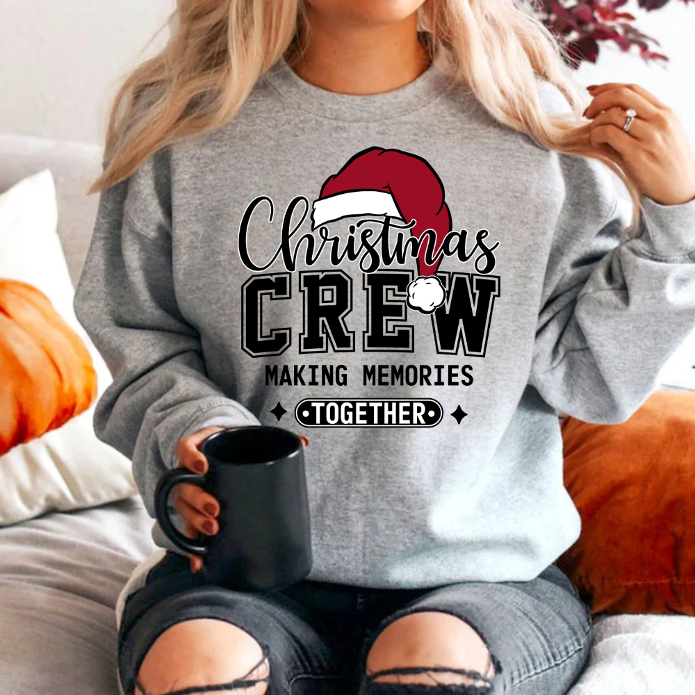 Christmas Crew (Personalize)Sweatshirt (or)T-Shirt - Kim’s Signature Beauty & Accessories    