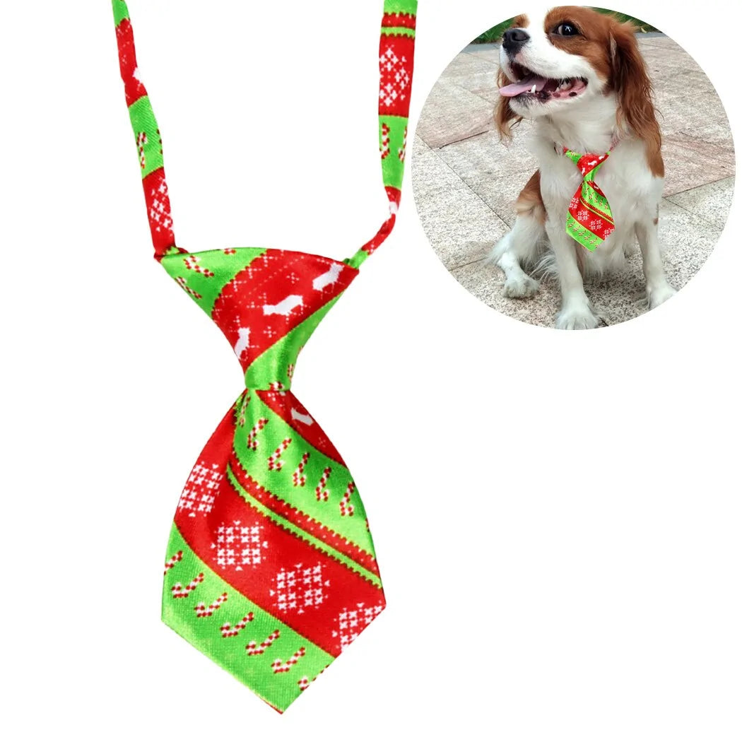 Christmas Dog Necktie - Kim’s Signature Beauty & Accessories    