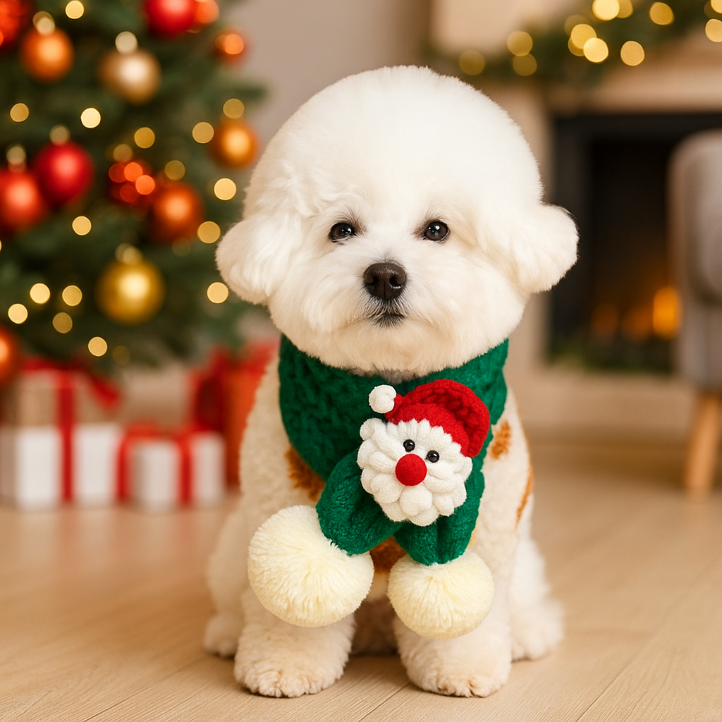 Christmas Knitted Pet Scarf for Dogs & Cats | Holiday Pet Accessory - Kim’s Signature Beauty & Accessories    