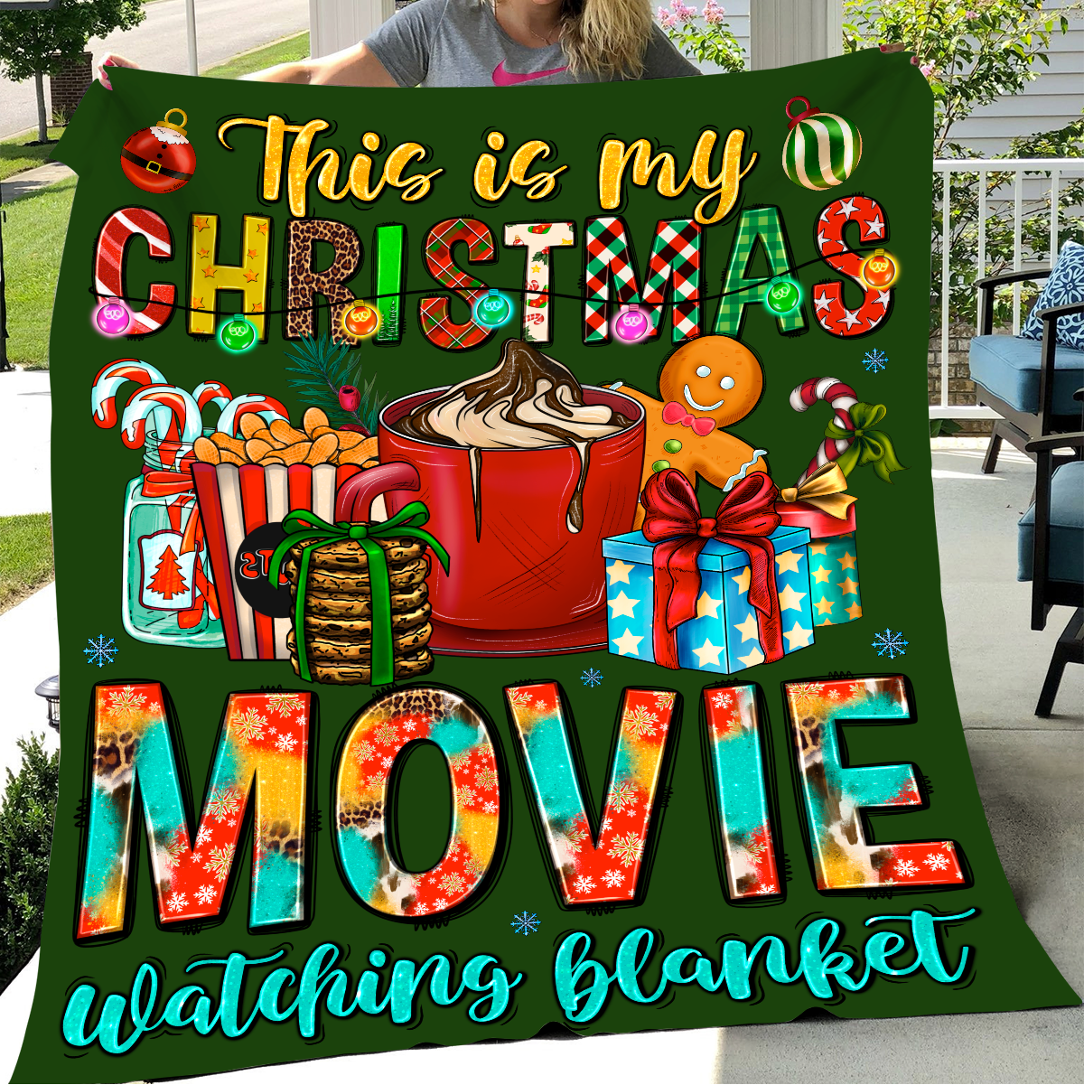 Christmas Movie Watching Blanket - Kim’s Signature Beauty & Accessories    