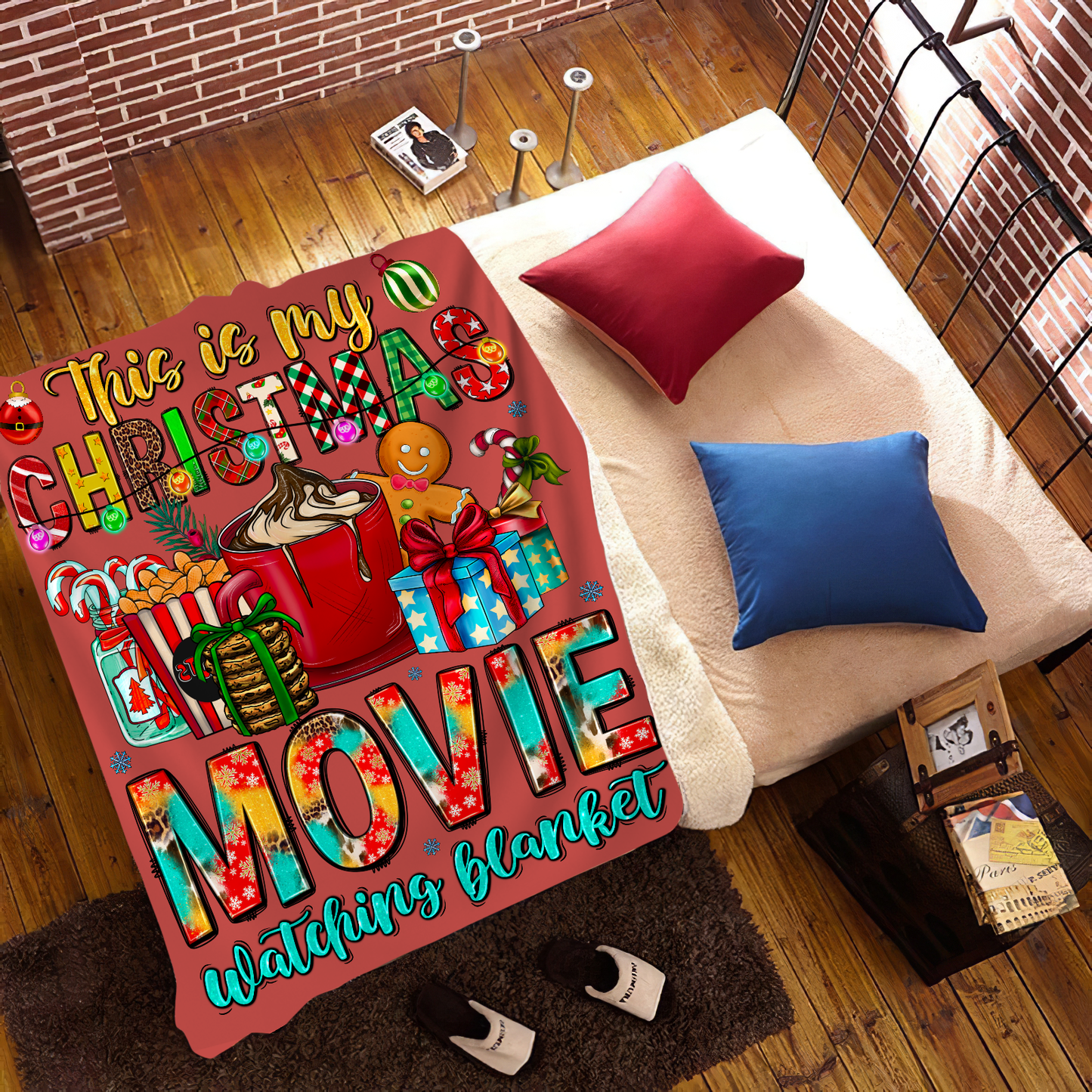 Christmas Movie Watching Blanket - Kim’s Signature Beauty & Accessories    