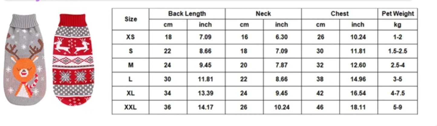 Christmas Pet Sweater - Kim’s Signature Beauty & Accessories    