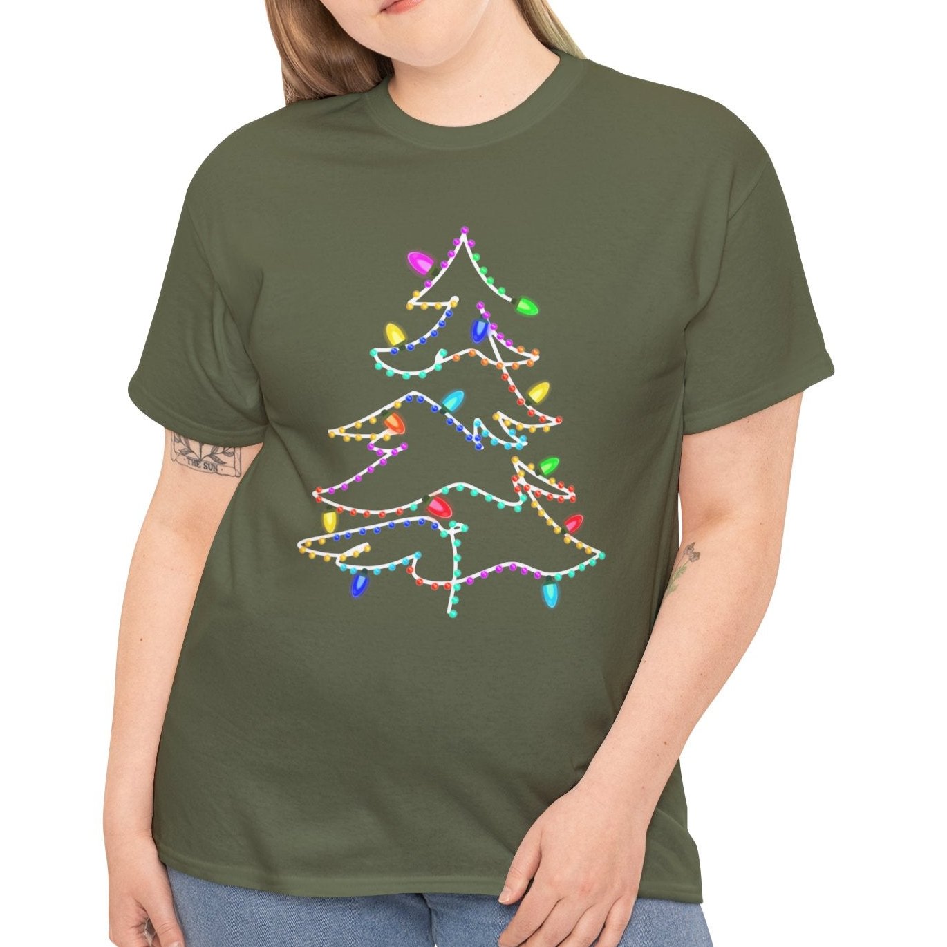 Christmas Tree Tee with Festive Lights - Kim’s Signature Beauty & Accessories    