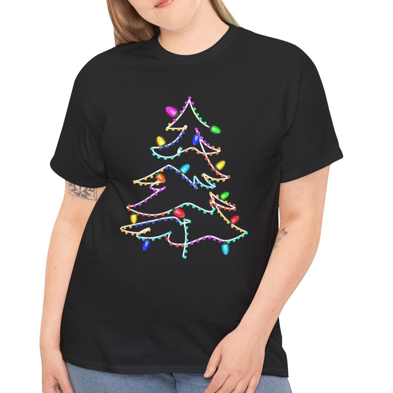 Christmas Tree Tee with Festive Lights - Kim’s Signature Beauty & Accessories    