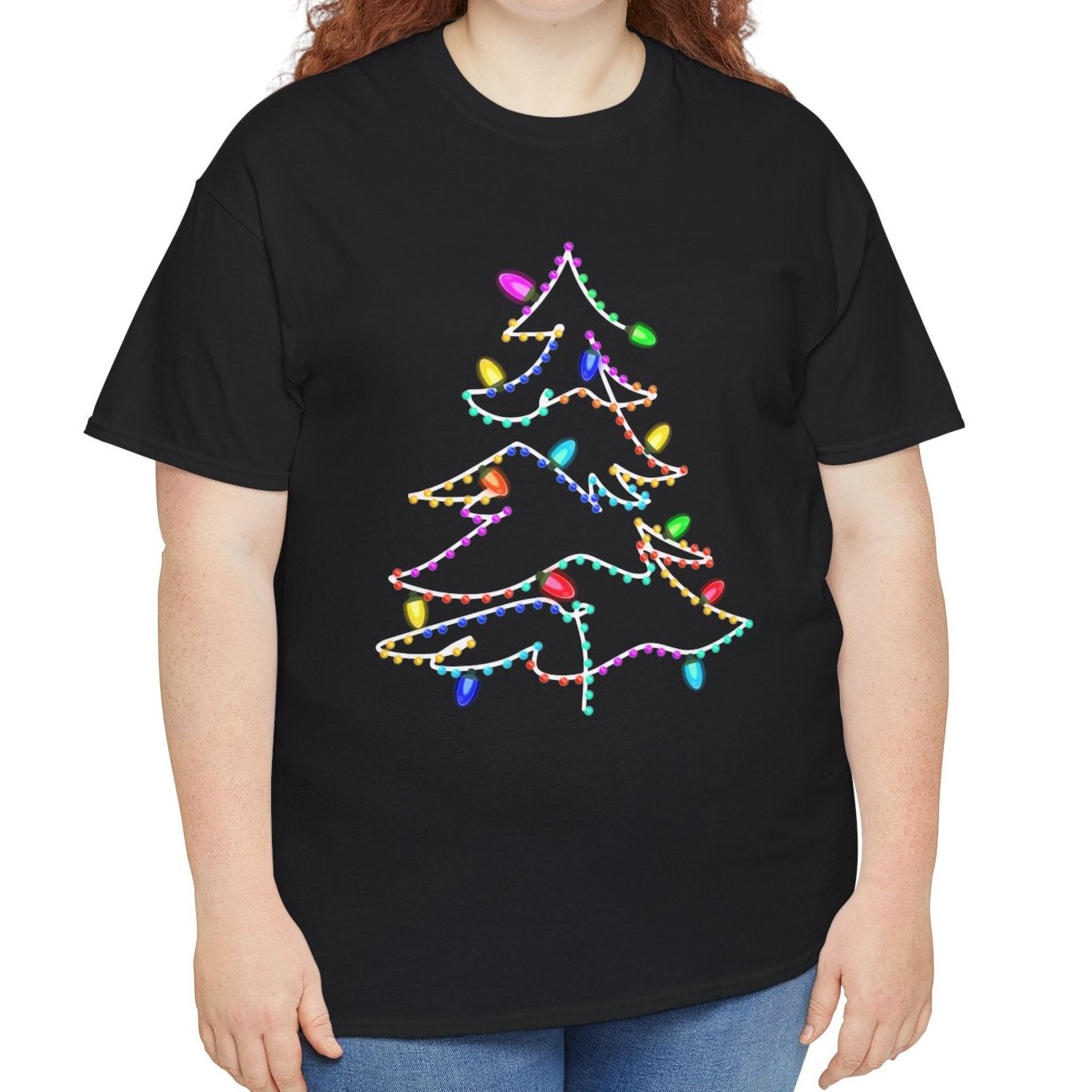 Christmas Tree Tee with Festive Lights - Kim’s Signature Beauty & Accessories    