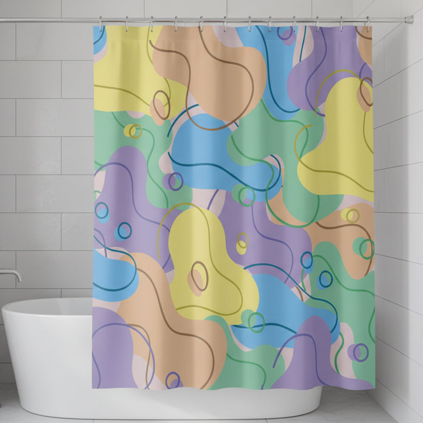Circular Motion | Shower Curtain - Kim’s Signature Beauty & Accessories    