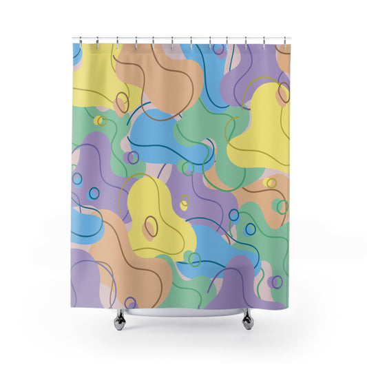 Circular Motion | Shower Curtain - Kim’s Signature Beauty & Accessories    