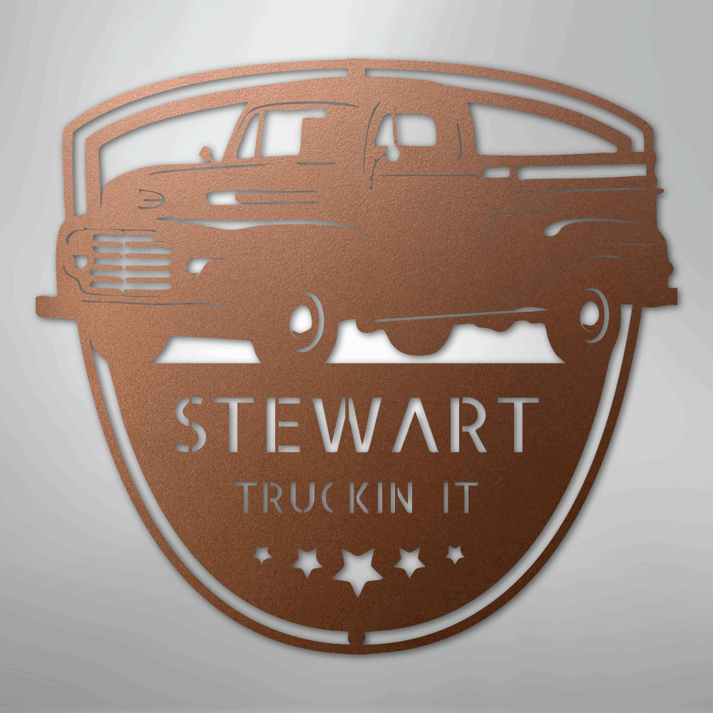 Classic Ford 150 Monogram - Steel Sign - Kim’s Signature Beauty & Accessories