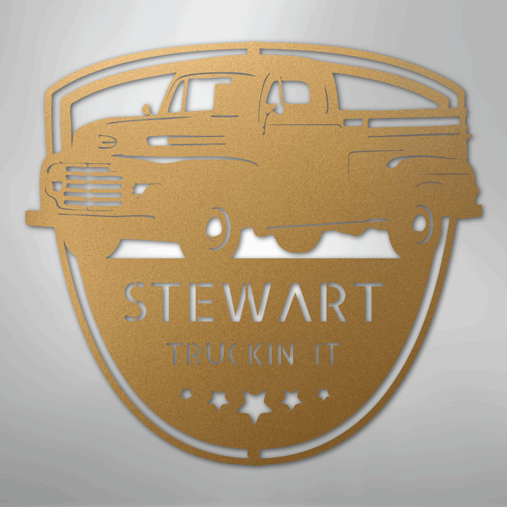Classic Ford 150 Monogram - Steel Sign - Kim’s Signature Beauty & Accessories