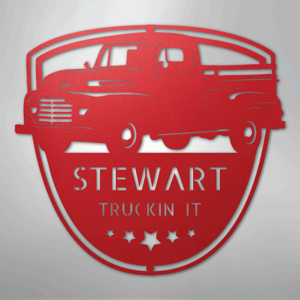 Classic Ford 150 Monogram - Steel Sign - Kim’s Signature Beauty & Accessories