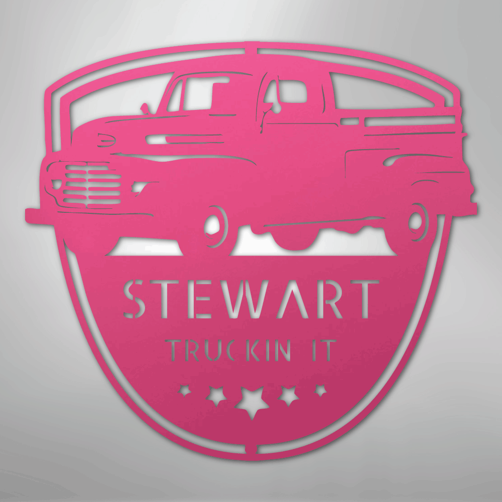 Classic Ford 150 Monogram - Steel Sign - Kim’s Signature Beauty & Accessories