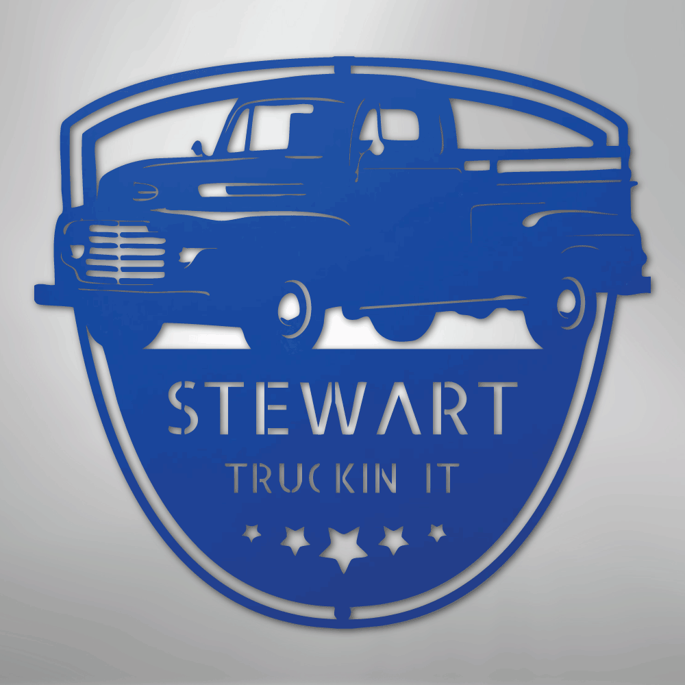 Classic Ford 150 Monogram - Steel Sign - Kim’s Signature Beauty & Accessories