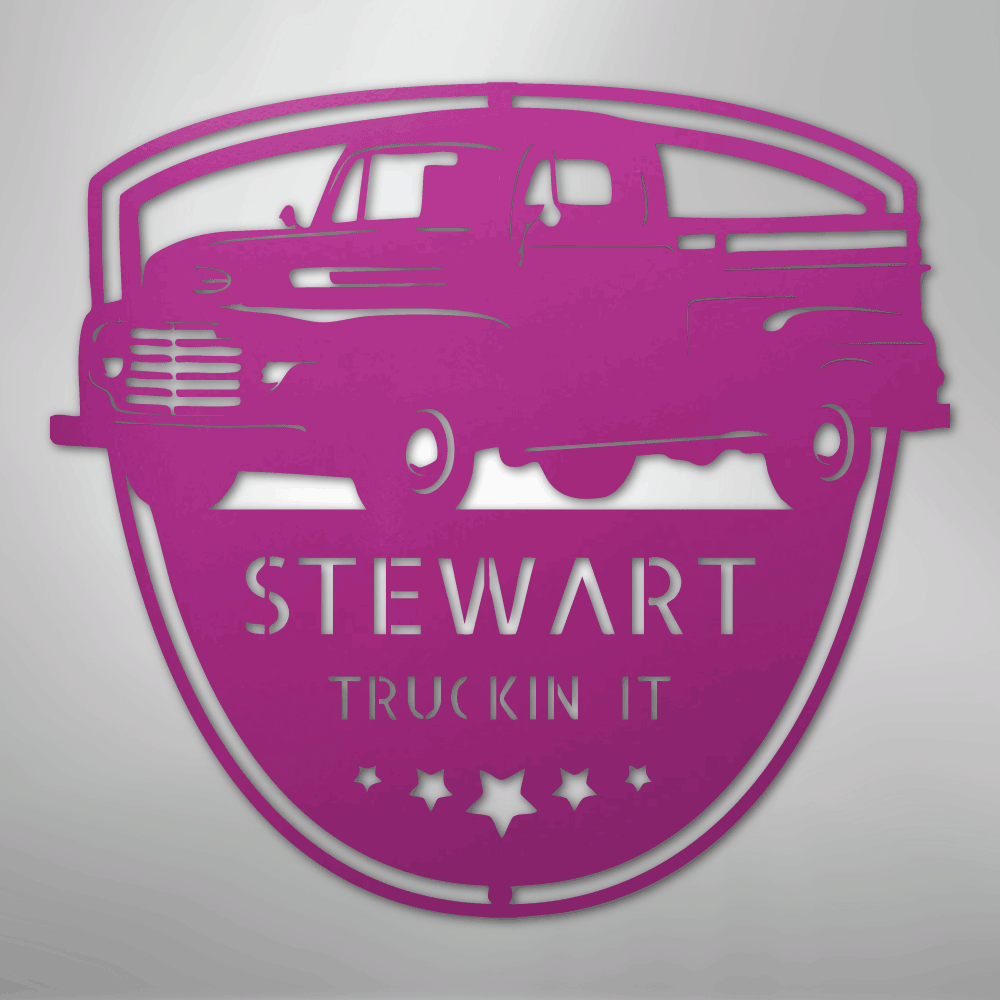 Classic Ford 150 Monogram - Steel Sign - Kim’s Signature Beauty & Accessories