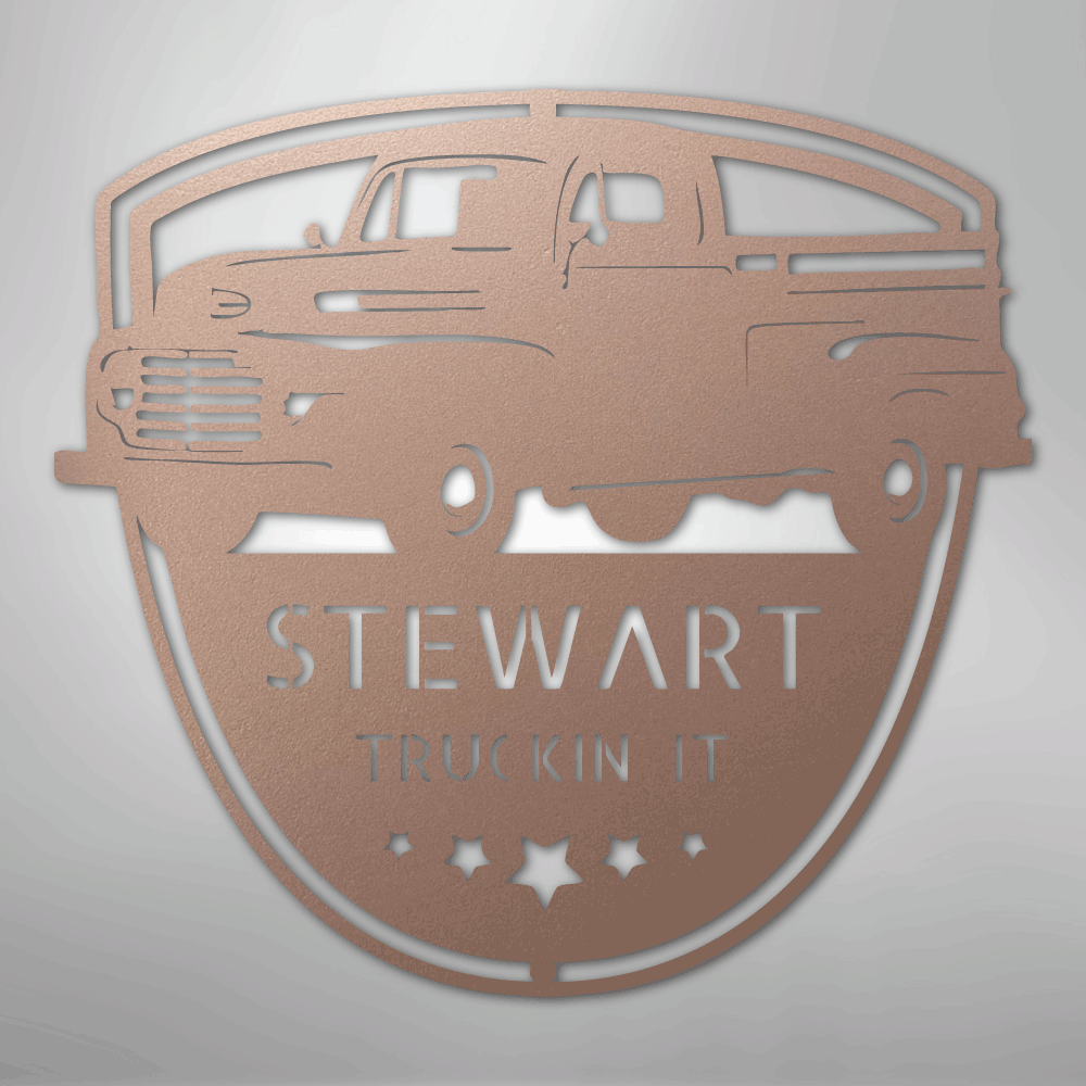 Classic Ford 150 Monogram - Steel Sign - Kim’s Signature Beauty & Accessories