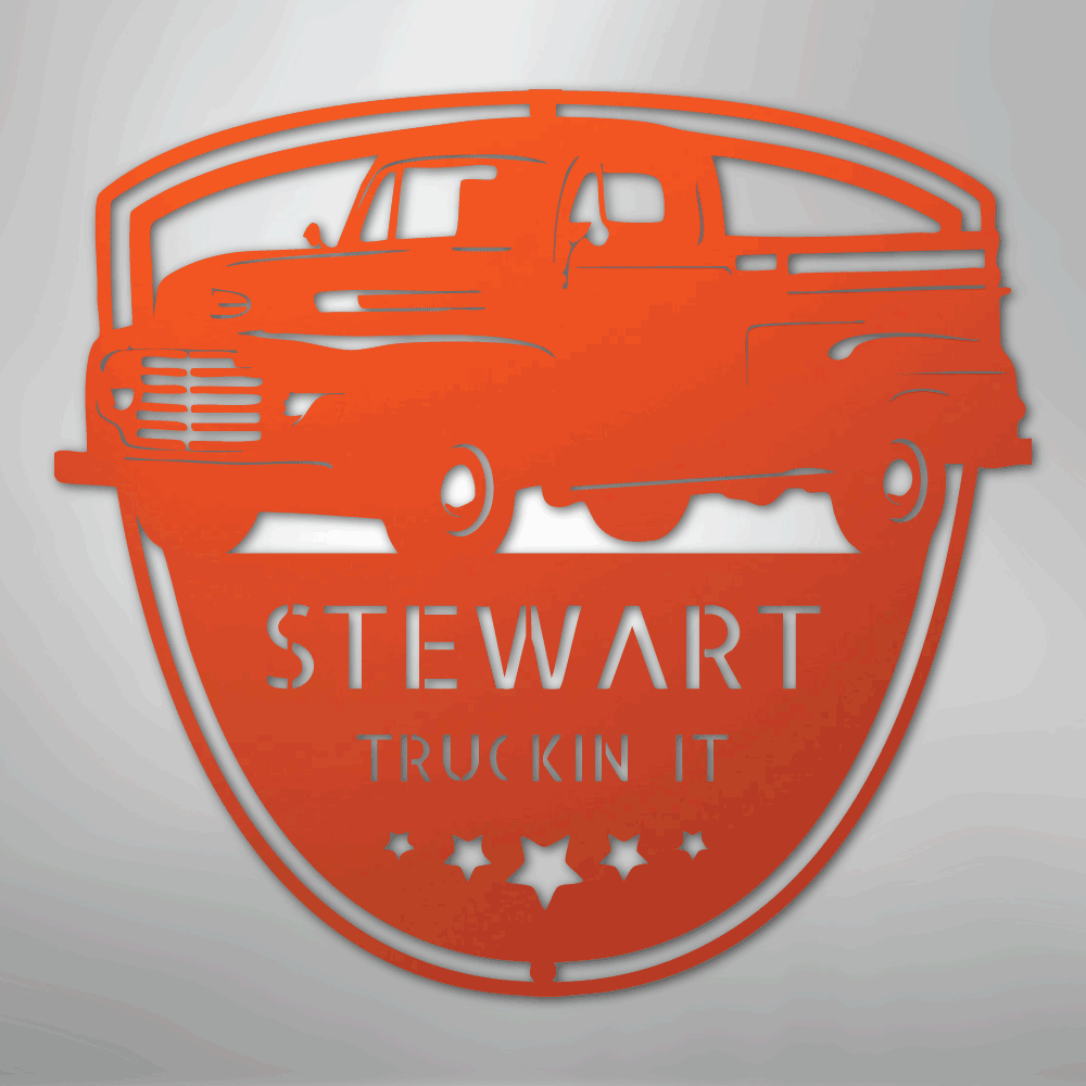 Classic Ford 150 Monogram - Steel Sign - Kim’s Signature Beauty & Accessories