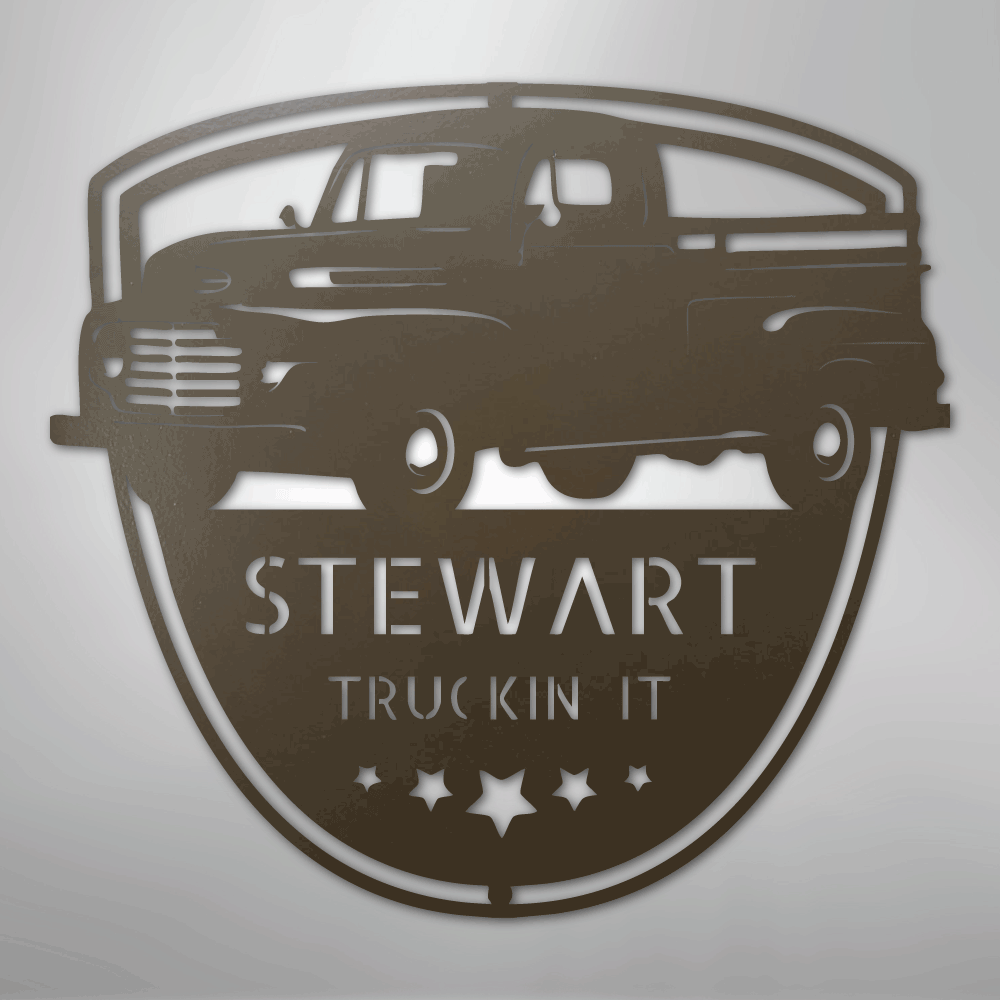 Classic Ford 150 Monogram - Steel Sign - Kim’s Signature Beauty & Accessories