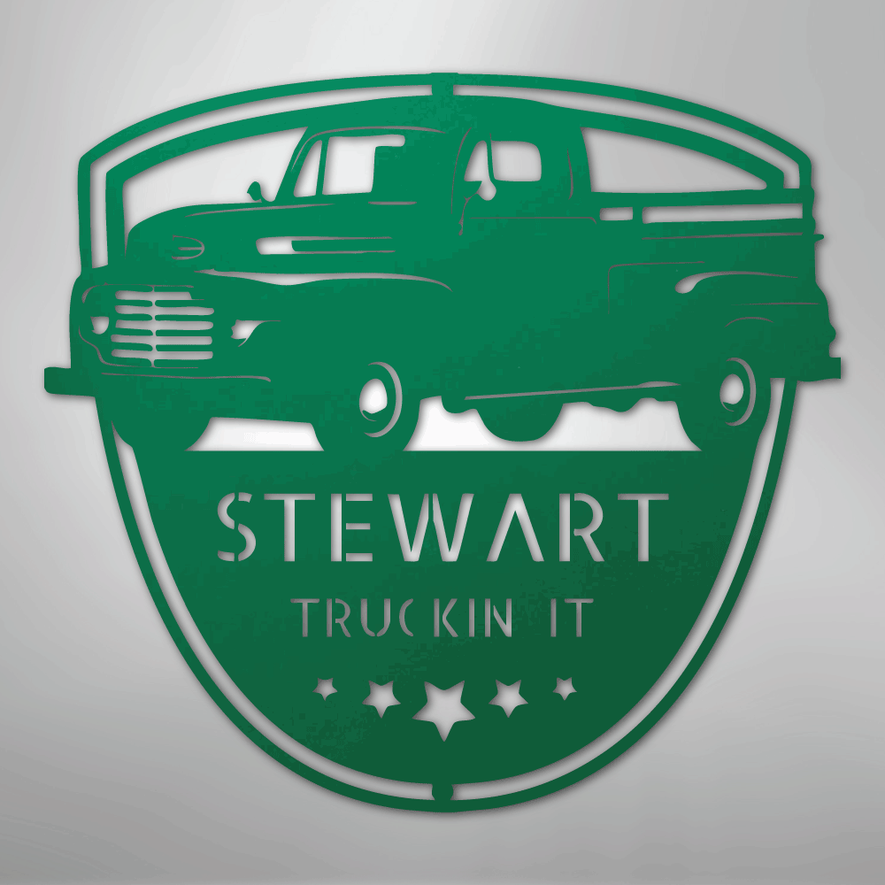 Classic Ford 150 Monogram - Steel Sign - Kim’s Signature Beauty & Accessories