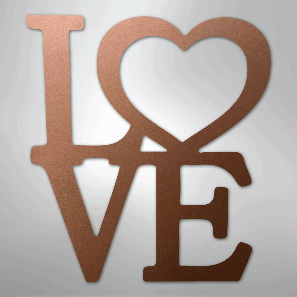 Classic Love - Steel Sign - Kim’s Signature Beauty & Accessories