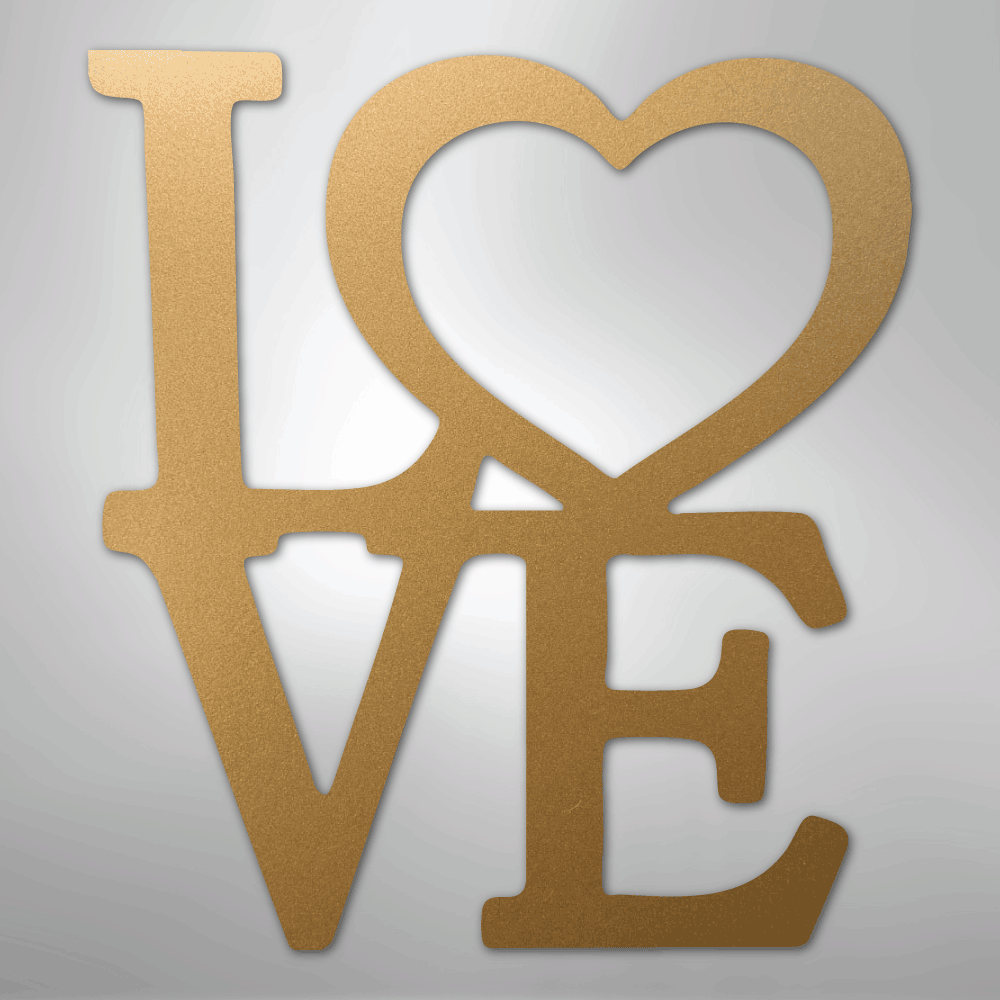 Classic Love - Steel Sign - Kim’s Signature Beauty & Accessories