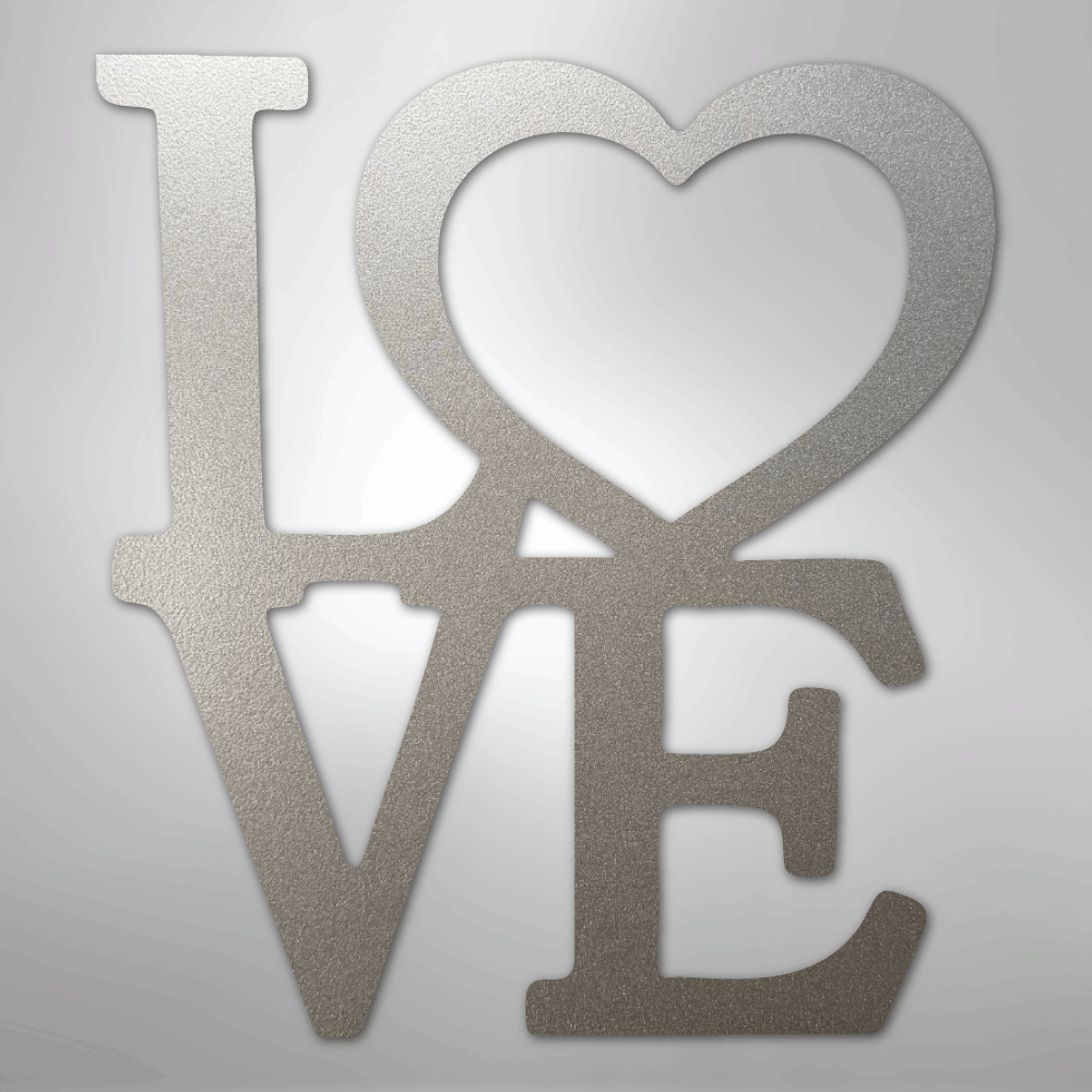 Classic Love - Steel Sign - Kim’s Signature Beauty & Accessories